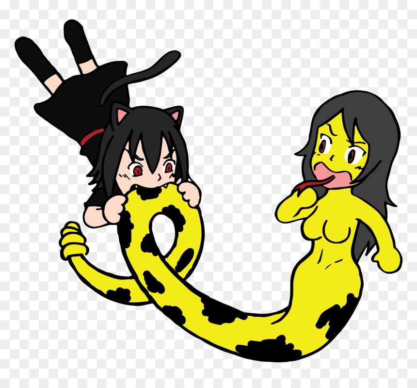 Yellow Vertebrate Cartoon Fictional Character Clip - Dont Tread On Me Chan, HD Png Download - don't tread on me png
