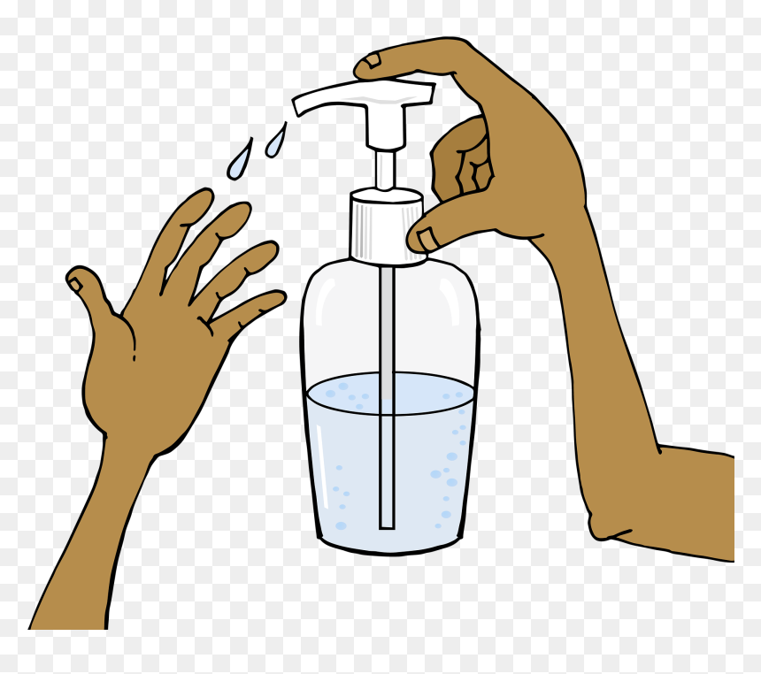Hand Sanitiser Drawing, HD Png Download - hand sanitizer png
