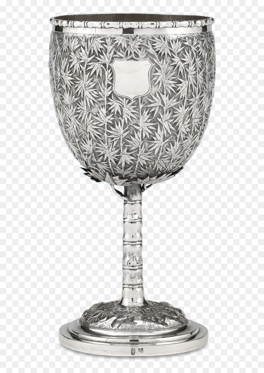 Chinese Export Silver Goblet - Wine Glass, HD Png Download - goblet png