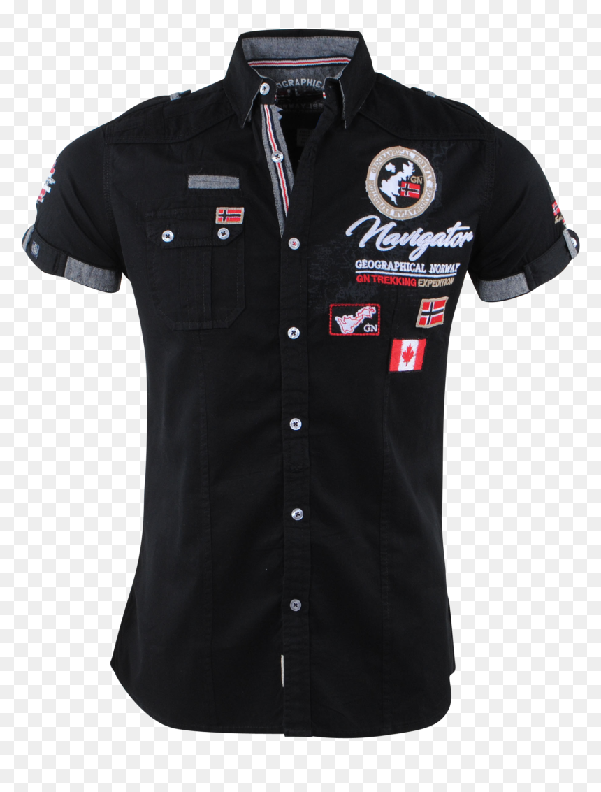 Men"s Short Sleeve Shirt - Polo Shirt, HD Png Download - shirt button png