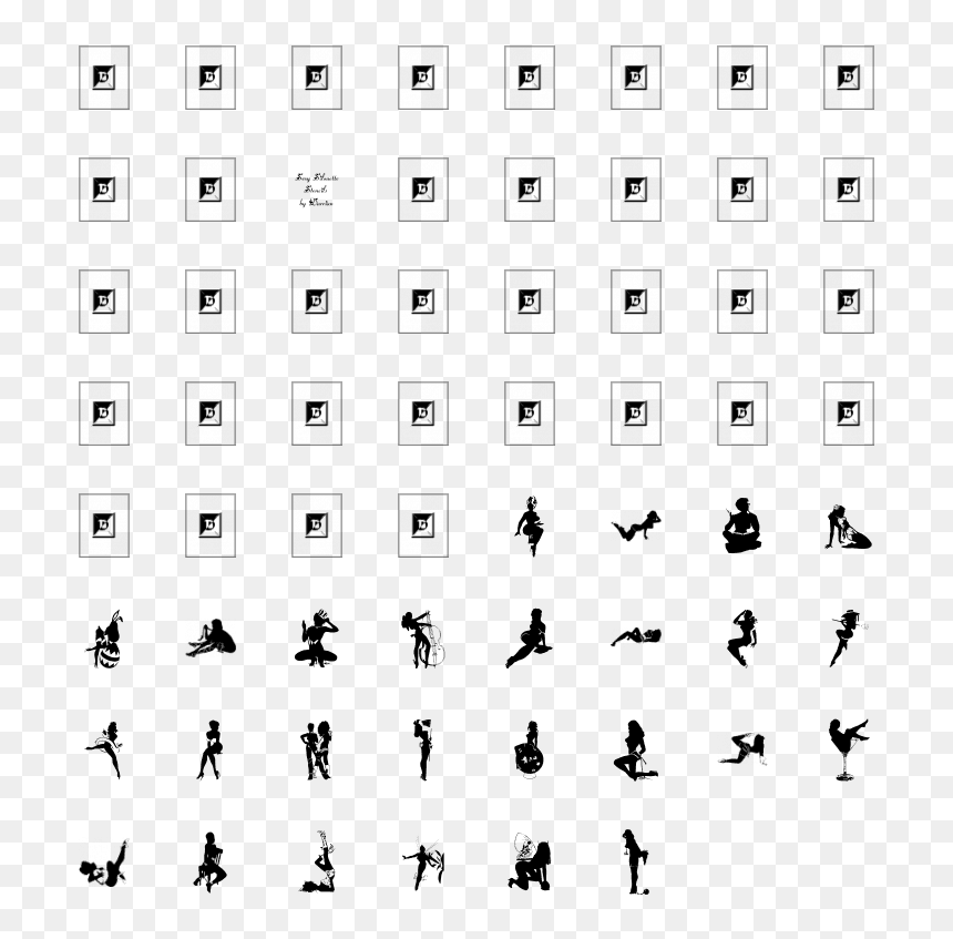 Darrians Sexy Silhouettes - Chores Icons, HD Png Download - sexy silhouette png