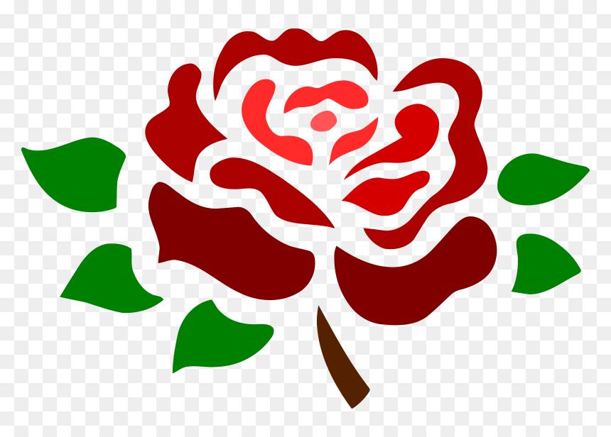 Stylised Rose Clip Arts - Stylised Rose, HD Png Download - colour png