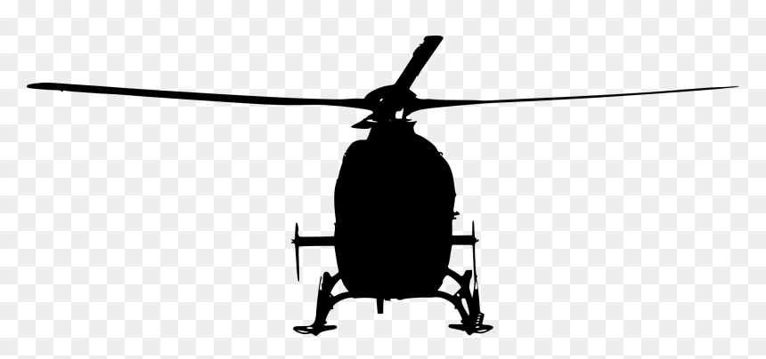 Anchor Clipart Propeller - Front View Helicopter Clipart, HD Png Download - attack helicopter png
