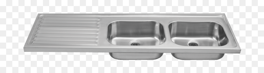 Double Bowl, Single Drainer Sit On Sink Without Tap - Kitchen Sink, HD Png Download - kitchen sink png
