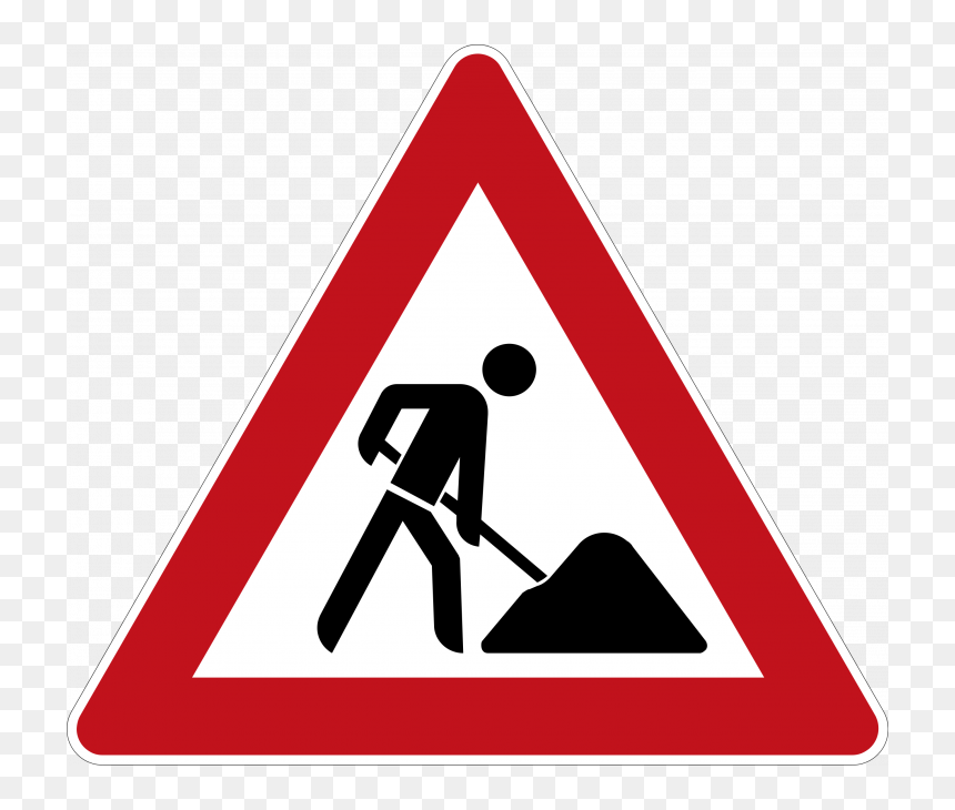 Road Workers Possible - Verkeersbord Driehoek Met Kruis, HD Png Download - yield sign png