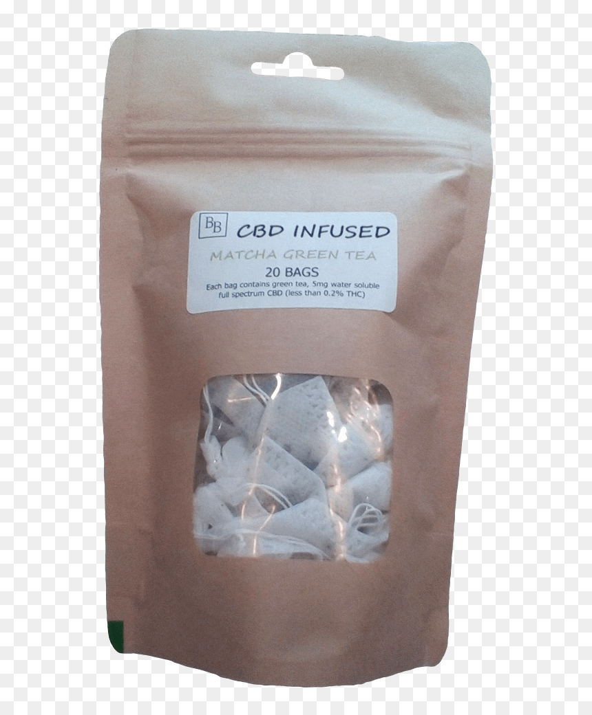 Cbd Infused Japanese Matcha Green Tea Bags Deal Kent - Fish, HD Png Download - weed bag png