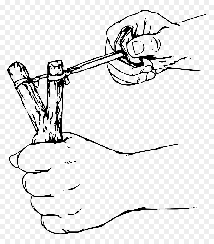 Sign, Cartoon, Palestine, Action, Slingshot, Riot - Sling Shot, HD Png Download - cartoon arm png