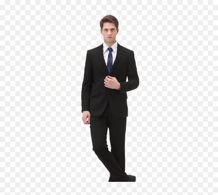 Groom In Black Suit Transparent Image - Green Blazer Men, HD Png Download - black suit png