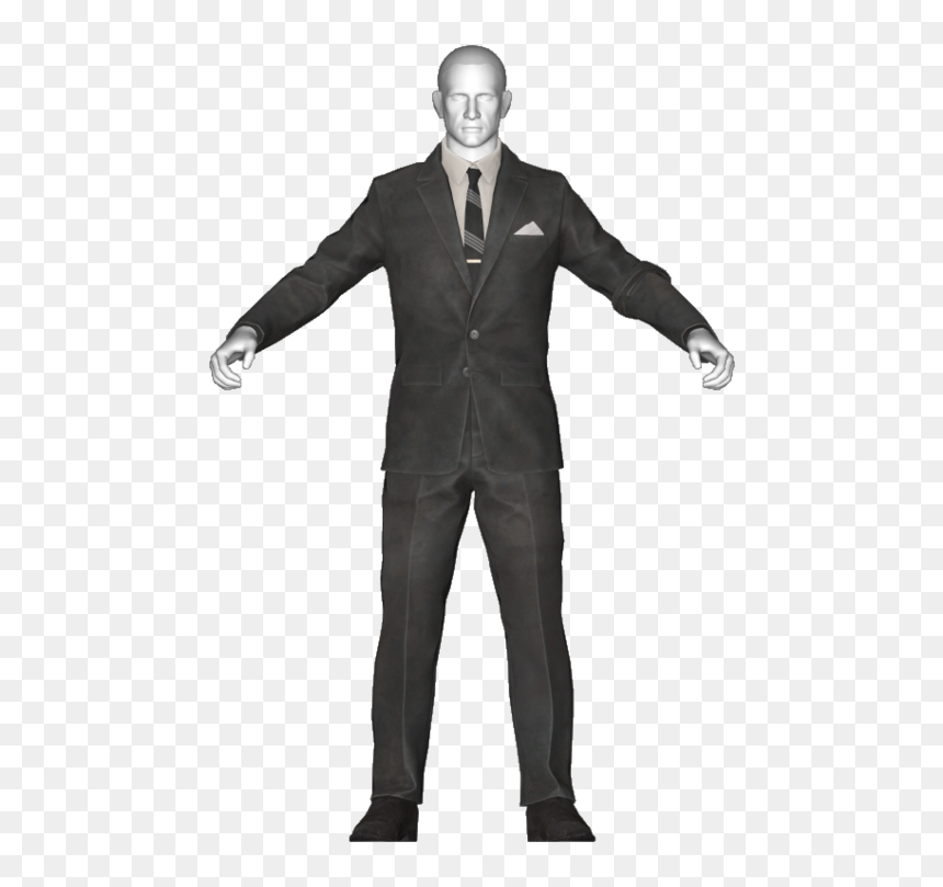 Fallout 4 Dirty Blue Suit, HD Png Download - black suit png