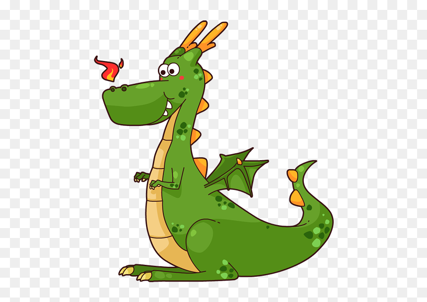 Thumb Image - Cute Cartoon Dragon Clipart, HD Png Download - dragon clipart png