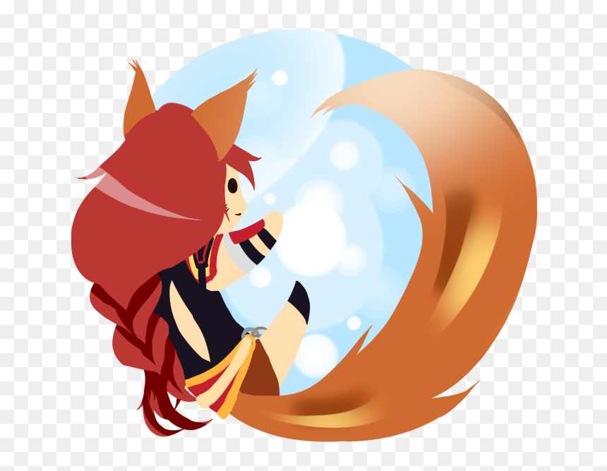 Cartoon, HD Png Download - firefox icon png