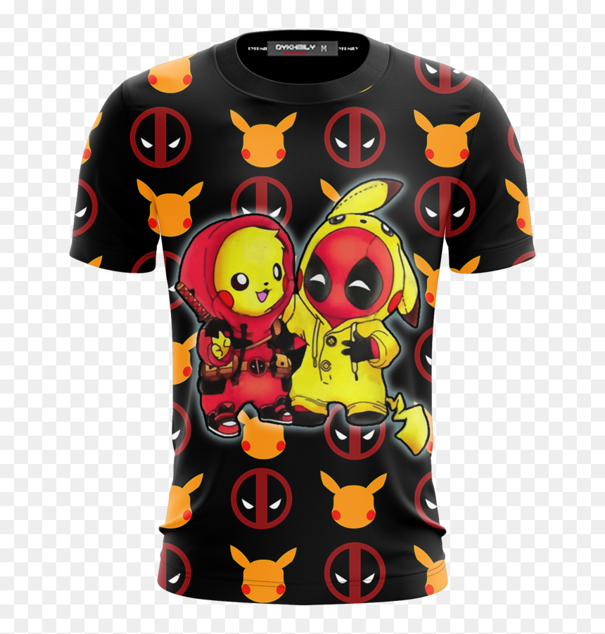 Transparent Pikachu 3d Png - Deadpool And Pikachu Hoodie, Png Download - pikachu 3d png