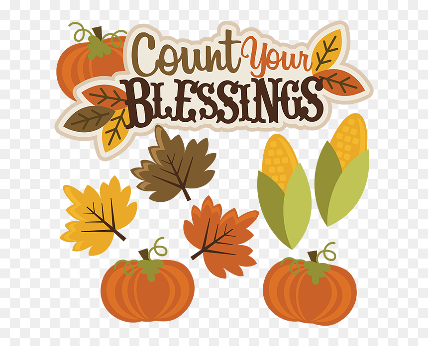 Black Thanksgiving Clipart Svg 28 Collection Of After - Count Your Blessings Clipart, HD Png Download - thanksgiving clipart png