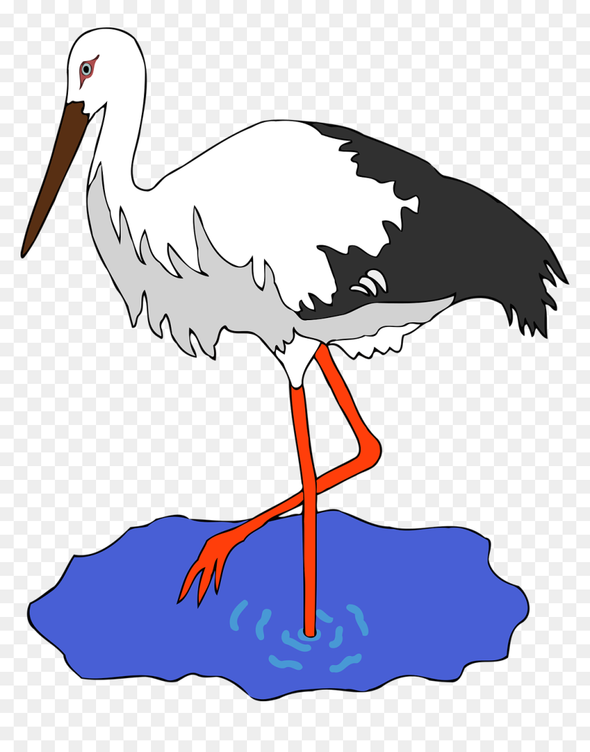 Stork Clipart, HD Png Download - stork png