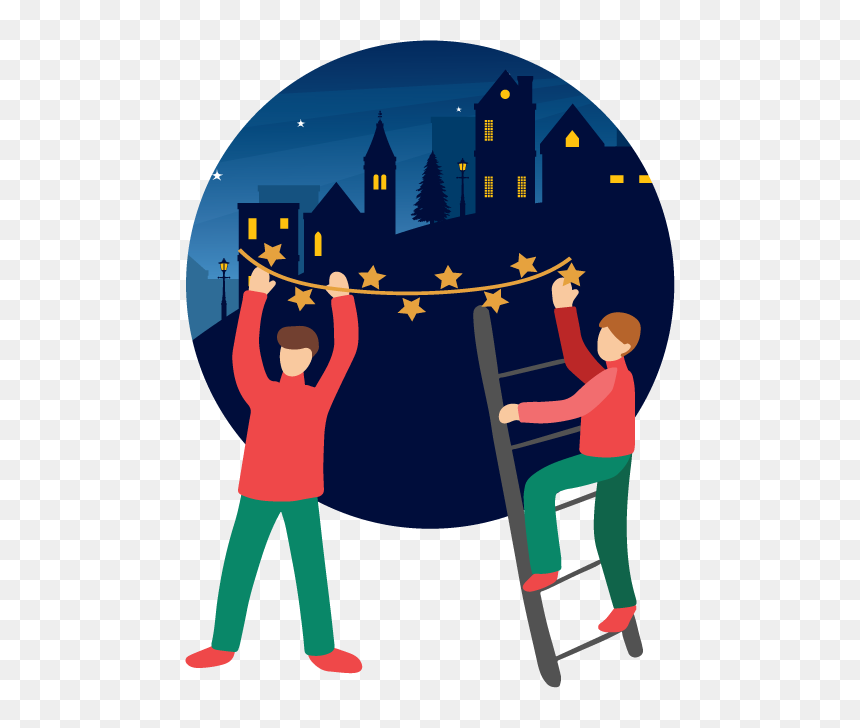 Home, HD Png Download - holiday lights png