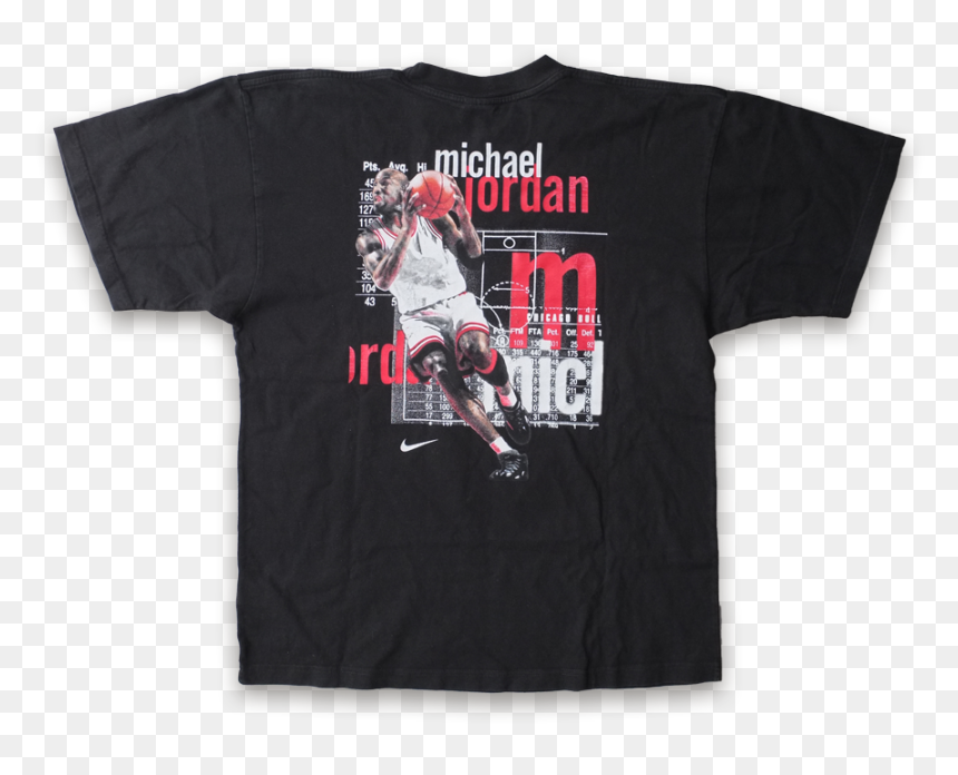 Vintage Nike Jordan T-shirt With Jumpman Logo And Back - Active Shirt, HD Png Download - jumpman logo png