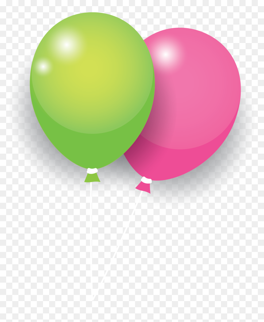 Green Pink Balloon - Sphere, HD Png Download - pink balloon png