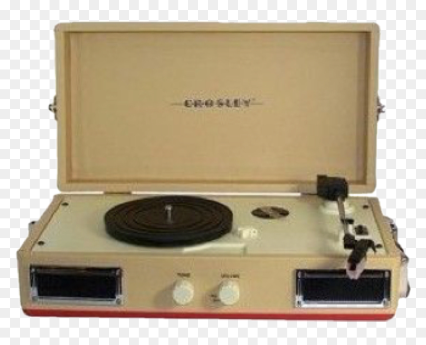 #crosley #recordplayer #aesthetic #png #polyvore #nichememe - 60s Suitcase Record Player, Transparent Png - record player png