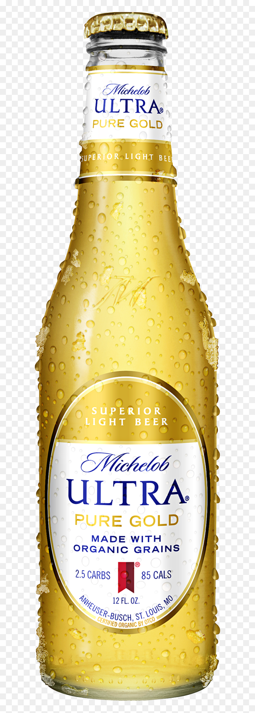 Michelob Ultra Gold Bottle, HD Png Download - michelob ultra png