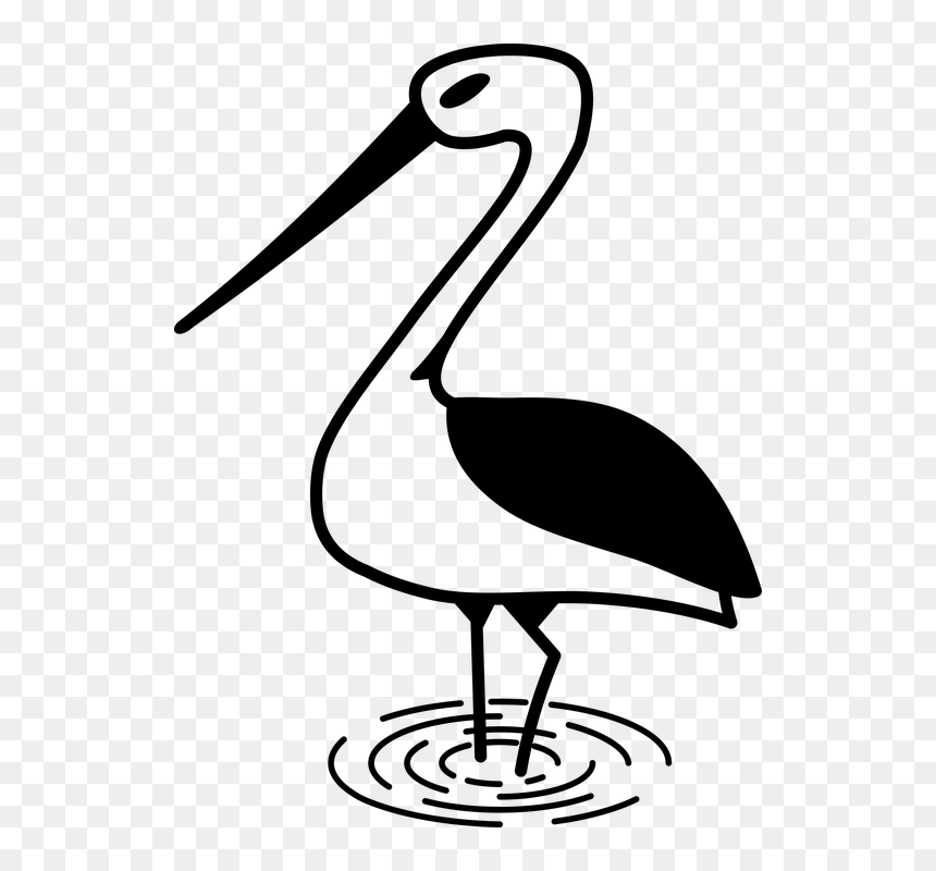 Stork Vector 6, Buy Clip Art - طائر اللقلق رسم, HD Png Download - stork png