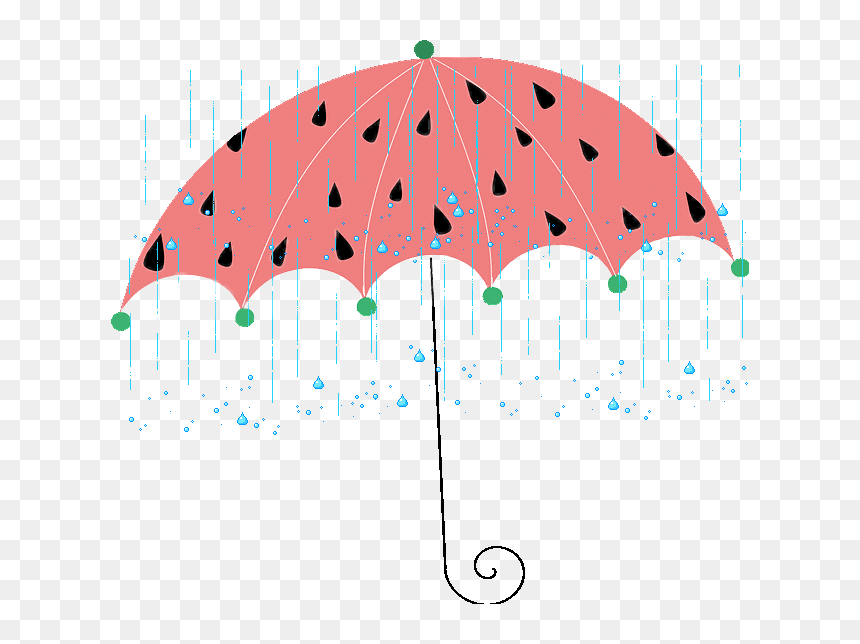 Umbrella Rain Showers Spring Splash Water - Rain Showers Clip Art, HD Png Download - umbrella clipart png