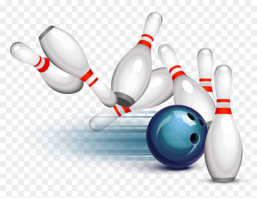 Bowling Ball And Pins Png, Transparent Png - bowling pins png