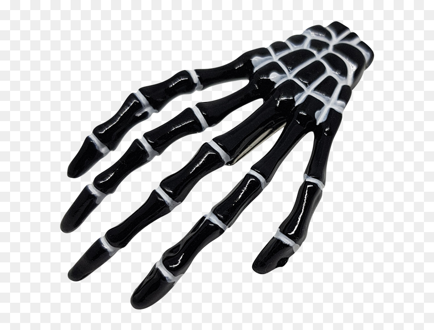 Skeleton Hand Hair Clip - Pince À Cheveux Main De Squelette, HD Png Download - skeleton hand png