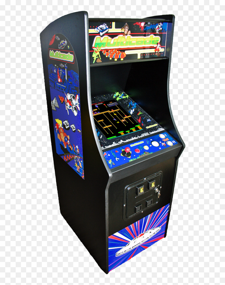 80's Arcade Game Machines, HD Png Download - galaga ship png