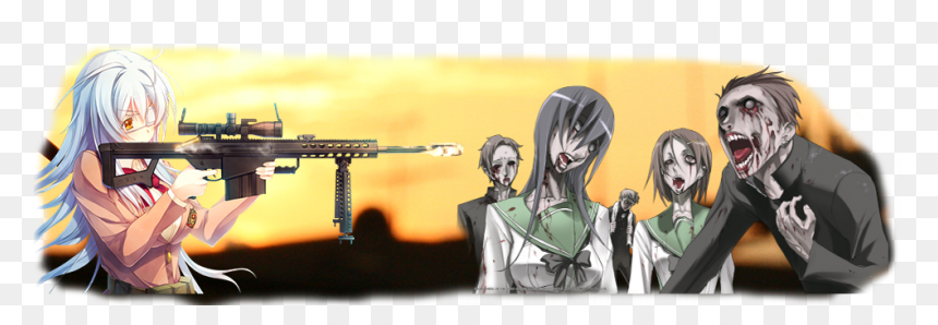 Mdivyktm - Highschool Of The Dead Zombies, HD Png Download - awp asiimov png