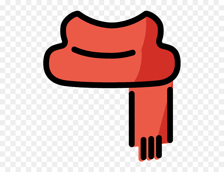 Scarf Emoji Clipart, HD Png Download - lipstick emoji png