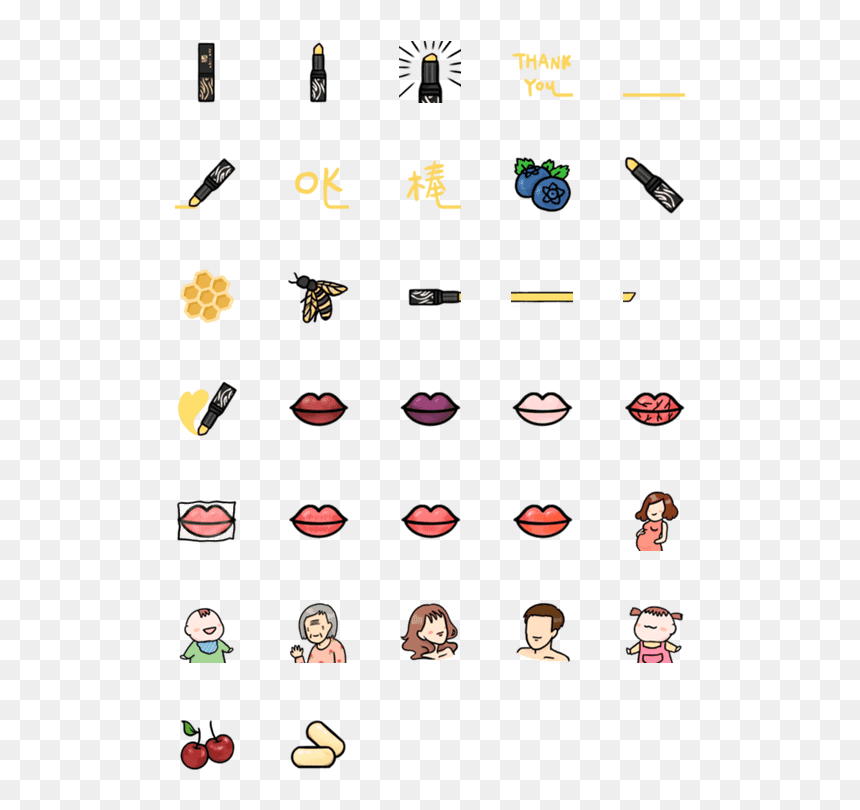 Clip Art, HD Png Download - lipstick emoji png