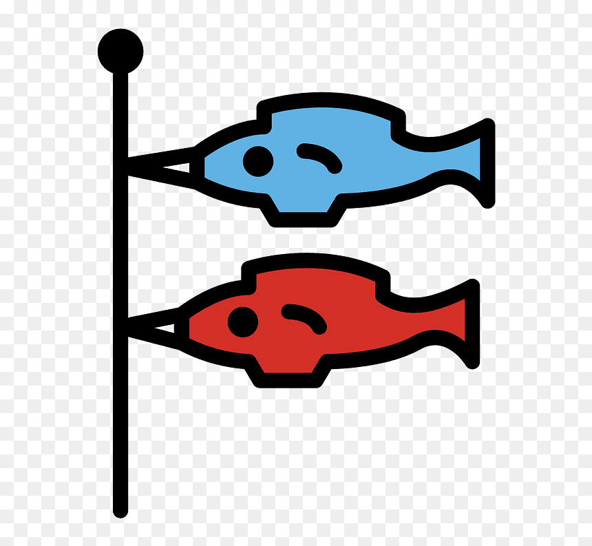Carp Streamer Emoji Clipart, HD Png Download - celebration emoji png