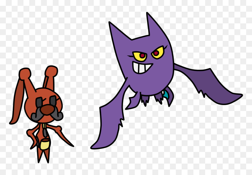 Everyone"s Favorite Kricketune And Crobat - Cartoon, HD Png Download - crobat png