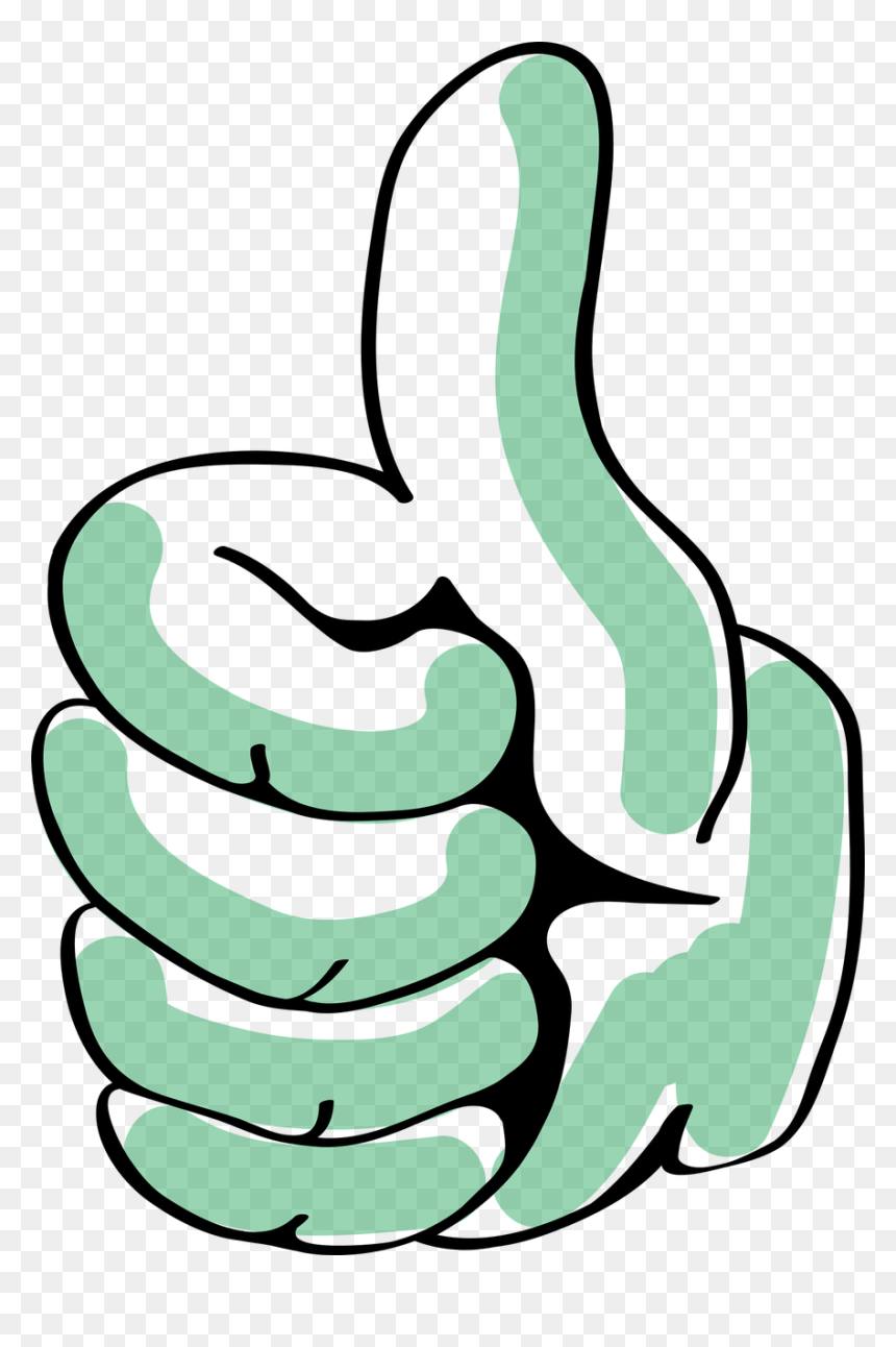 Positive Clipart Black And White, HD Png Download - thumb png