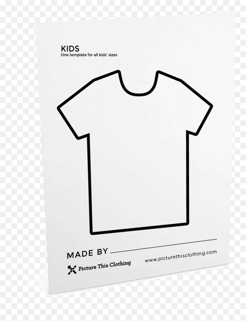 T Shirt Template - Paper, HD Png Download - shirt template png