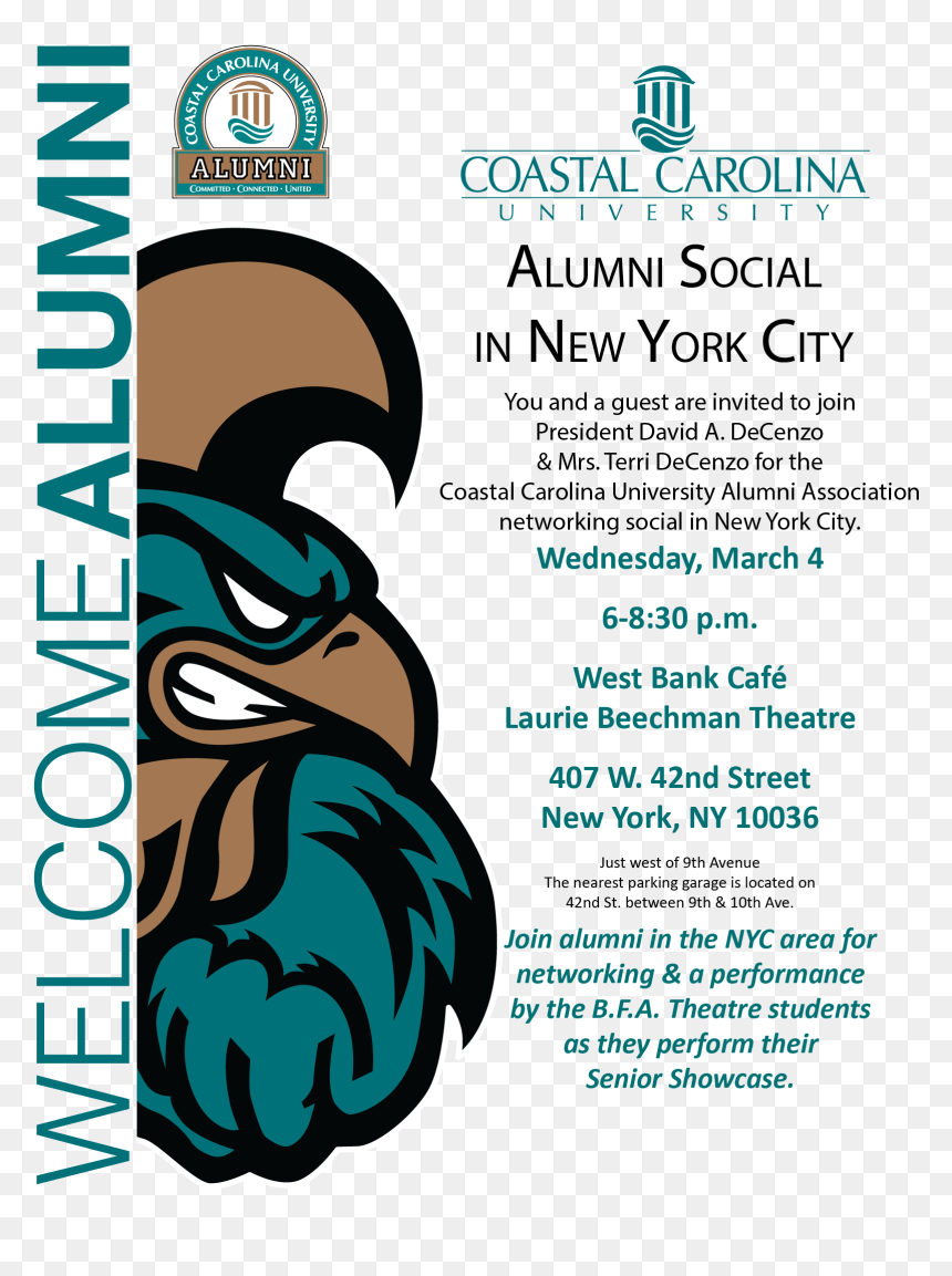 Calling All New York Alumniwe Hope To See You - Cartoon, HD Png Download - coastal carolina logo png