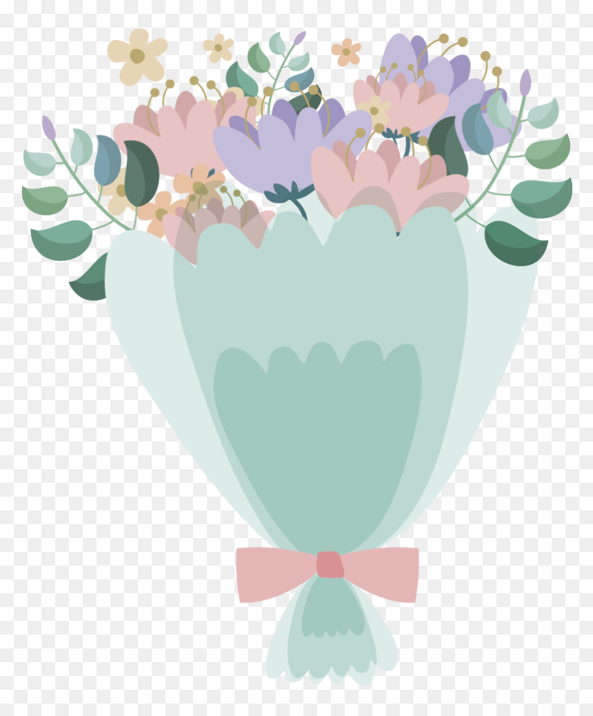 Vinilo Para Salón Flores Vintage - ช่อ ดอกไม้ Png, Transparent Png - flores vintage png