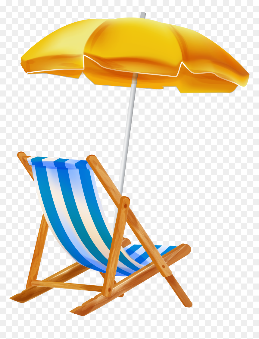 Beach Umbrella With Chair Png Clipar Gallery Beach - Beach Umbrella And Chair Png, Transparent Png - beach chair png