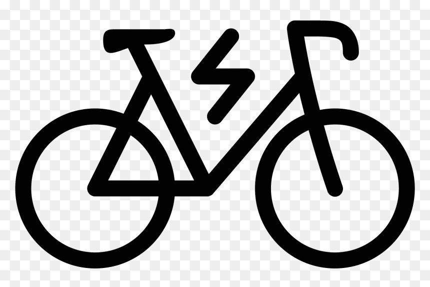 Electric Bicycle Filled Icon - Bicycle Icon Png, Transparent Png - bike icon png