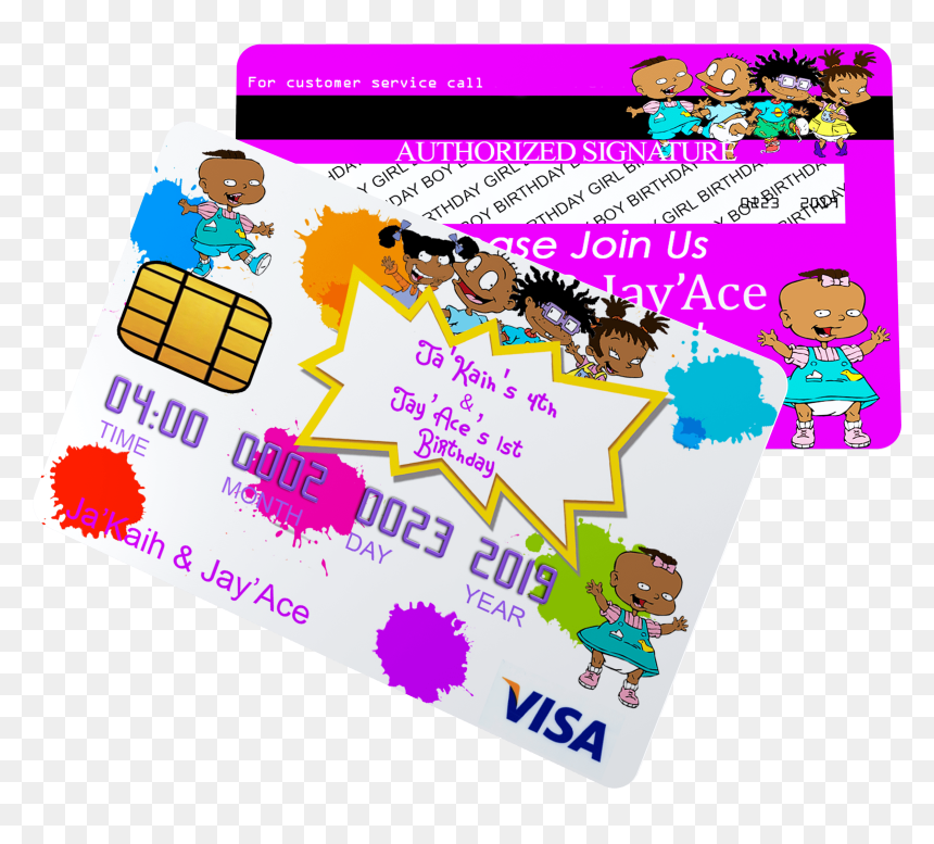 Rugrats Invitations - Visa, HD Png Download - rugrats logo png