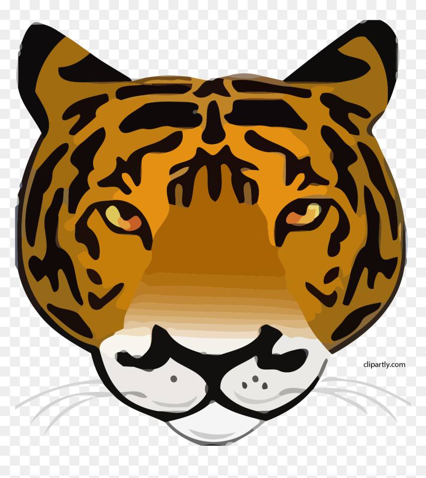 Tiger Clipart Png - Tiger Face Clip Art, Transparent Png - tiger clipart png