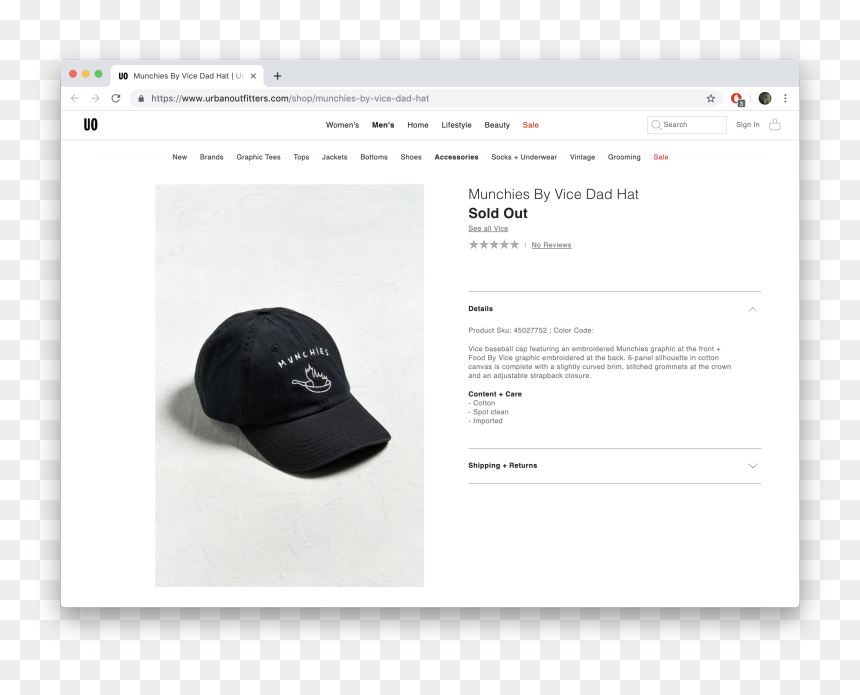 Baseball Cap, HD Png Download - urban outfitters logo png