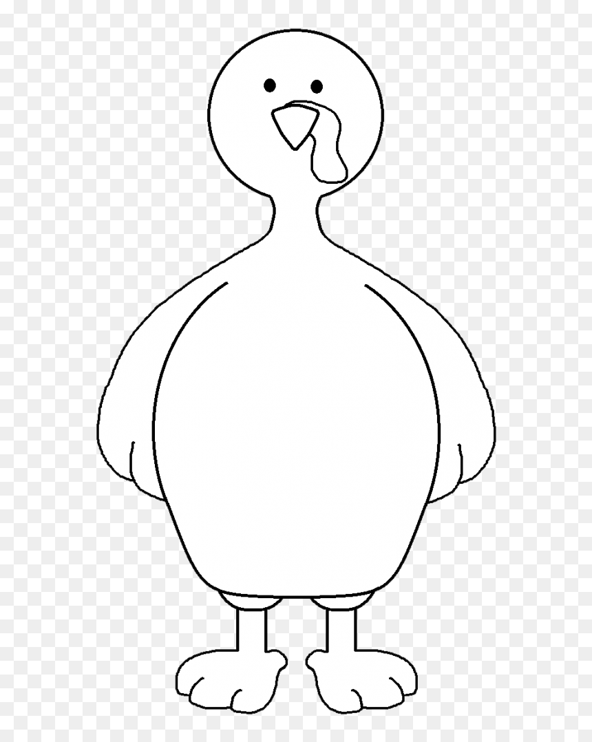 Turkey Feather Turkey Black And White Turkey Thanksgiving - Cute Turkey Clipart Black And White, HD Png Download - thanksgiving clipart png