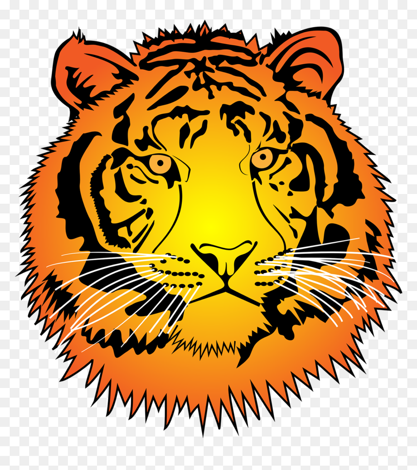 Tiger Clipart Inside Number - Sticker, HD Png Download - tiger clipart png