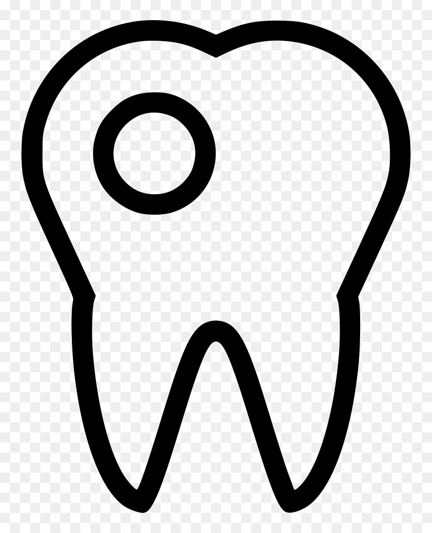Tooth, HD Png Download - tooth outline png