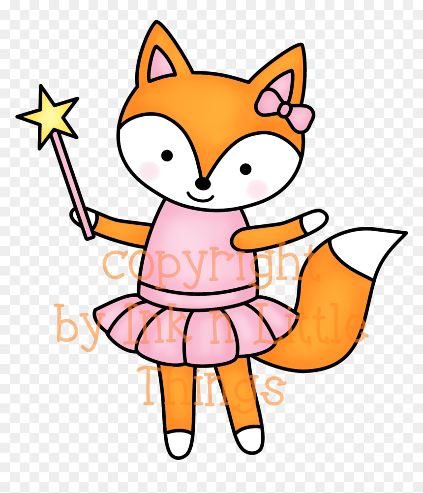 Girl Fox Clipart , Png Download - Girl Fox Clipart, Transparent Png - fox clipart png
