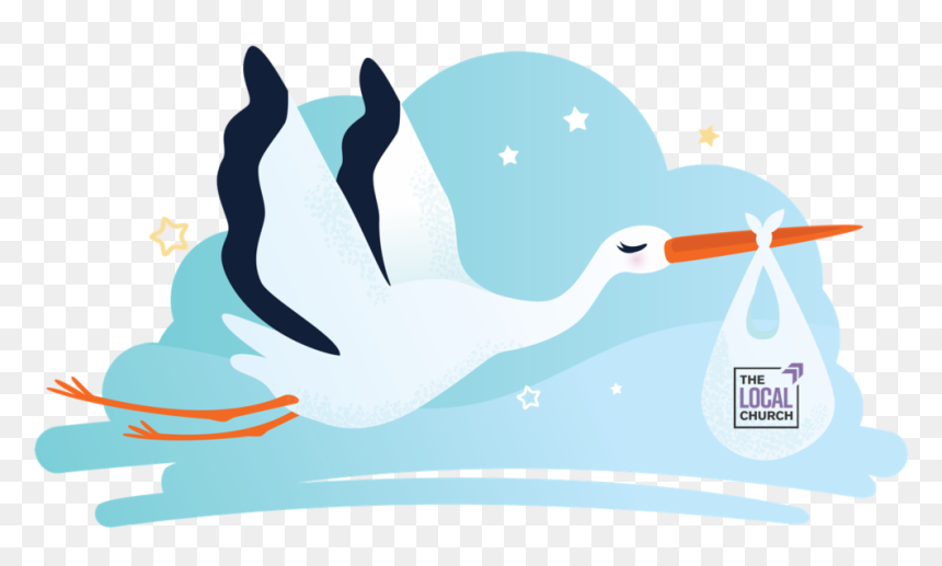 Stork - Baby Shower Clip Art Stork, HD Png Download - stork png