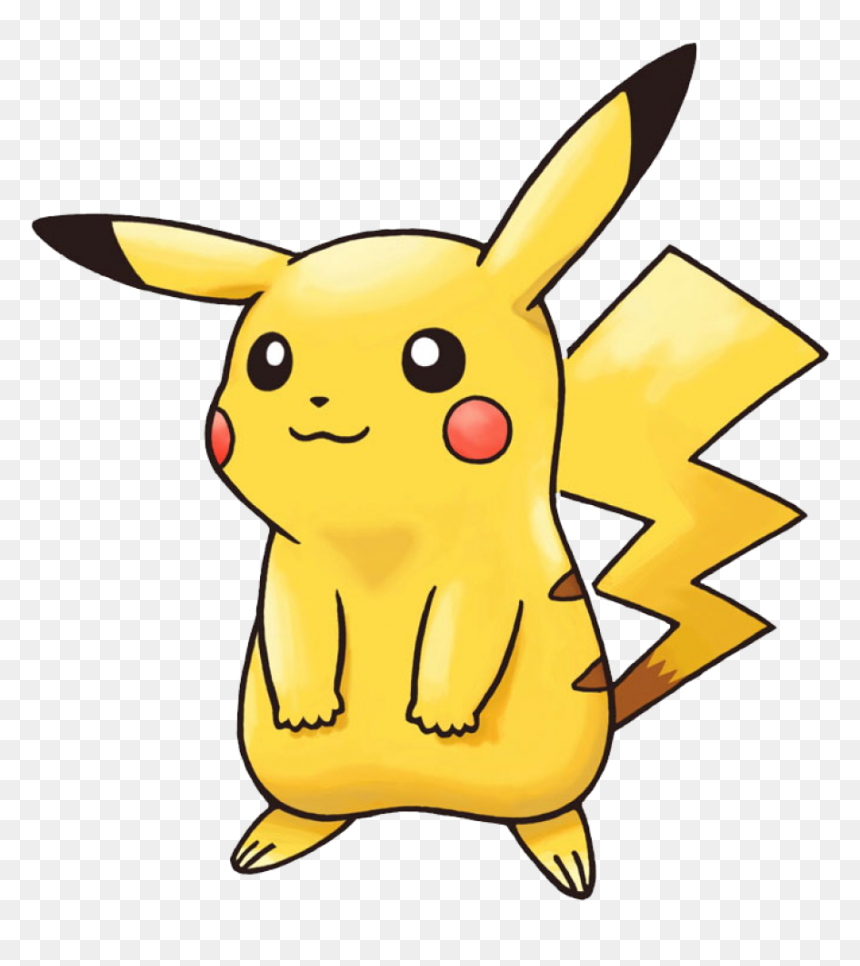 Pikachu Cartoon, HD Png Download - pokeball outline png