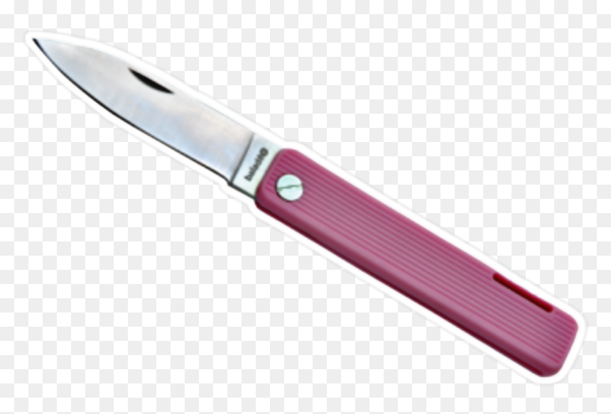 #knife #pink #pastel #weapon #stab #dope #swag #switchblade - Utility Knife, HD Png Download - switchblade png