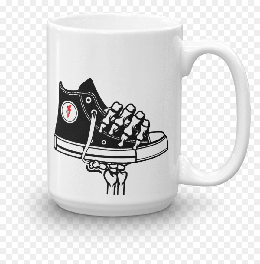 Transparent Grabbing Hand Png - Mug, Png Download - skeleton hand png